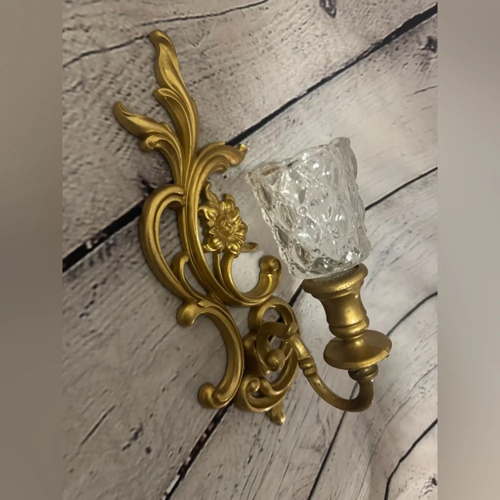 Syroco VTG Wall Sconce with Glass Holder - Picture 3 of 8